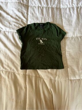 The Alps Green Graphic Tee